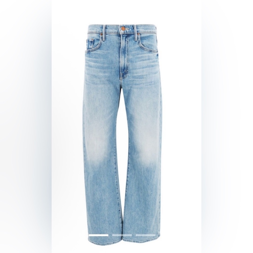 MOTHER Light Blue Straight-Leg Jeans